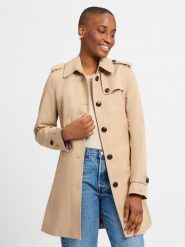 Tommy Hilfiger Płaszcz Kobiety Bawełna beżowy, XXL. Brązowe płaszcze damskie Tommy Hilfiger, xxl, bez wzorów, z bawełny. Za 1,299.95 zł.