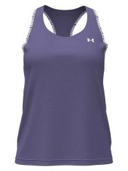 Under Armour Top sportowy "Tech Knockout" w kolorze fioletowym rozmiar: L. Różowe topy sportowe damskie Under Armour, l, bez wzorów, z materiału, bez ramiączek. Za 77.99 zł.