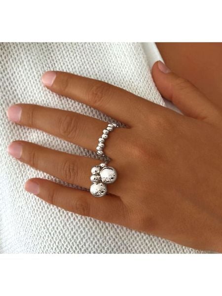 Eclat d'Argent Srebrny pierścionek rozmiar: 58. Szare pierścionki damskie Eclat d'Argent, srebrne. Za 135.17 zł.