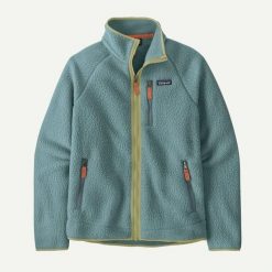 PATAGONIA Bluza polarowa męska M's Retro Pile Jkt blue sage-L. Niebieskie bluzy bez kaptura męskie Patagonia, na zimę, bez wzorów, z elastanu, biznesowe, bez kołnierzyka, bez ramiączek. Za 656.35 zł.