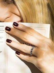 DIAMOND & CO Złoty pierścionek "Tarlac" z diamentami rozmiar: 58. Niebieskie pierścionki damskie Diamond & Co, z diamentem, złote. Za 1,370.95 zł.