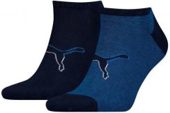 Skarpetki Puma Sneaker Big Cat 2p Niebieskie Niebieskie 39-42. Niebieskie skarpetki damskie Puma, bez wzorów, z bawełny. Za 110.99 zł.