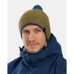 Męska czapka Kilpi PAULO-M. Niebieskie czapki męskie Kilpi, bez wzorów, z materiału. Za 50.25 zł.