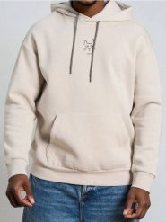 Bluza hoodie z nadrukiem - kremowy. Białe bluzy bez kaptura męskie Sinsay, l. Za 49.99 zł.