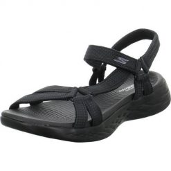 Buty treningowe damskie Skechers Brilliancy czarne. Czarne obuwie trekkingowe damskie Skechers, trekkingowe. Za 229.99 zł.