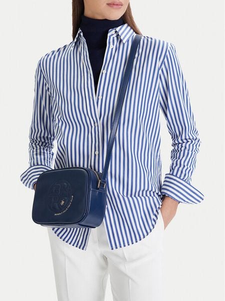 Beverly Hills Polo Club Torebka CEOWB-BHPC-L-002-09 Granatowy. Niebieskie listonoszki damskie Beverly Hills Polo Club, bez wzorów, z materiału, bez dodatków. Za 149.99 zł.