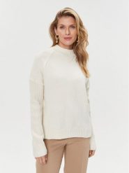 Boss Sweter Foltin 50501575 Écru Relaxed Fit. Swetry klasyczne damskie Boss, m, z wełny, bez kołnierzyka. Za 929.99 zł.