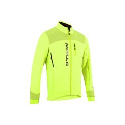 Kurtka na rower ROADCYCLING 520 męska. Żółte kurtki męskie B'TWIN, m, bez wzorów, z elastanu, bez kaptura. W wyprzedaży za 189.99 zł.
