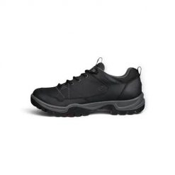 Buty trekkingowe męskie Ecco Receptor Trekk. Czarne buty trekkingowe męskie ECCO, z materiału, bez zapięcia, trekkingowe. Za 771.00 zł.