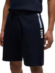 Hugo Boss Underwear Szorty dresowe w kolorze granatowym rozmiar: XL. Niebieskie szorty męskie Hugo Boss Underwear, z bawełny, bez kołnierzyka. Za 213.45 zł.