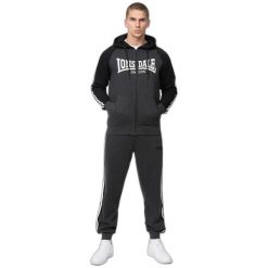 Bluza z kapturem i zamkiem błyskawicznym o klasycznym kroju Lonsdale Glentruan. Czarne bluzy z kapturem męskie Lonsdale, l, z bawełny. Za 345.00 zł.