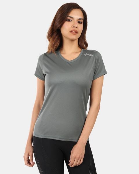 Damska koszulka funkcyjna Kilpi DIMA-W. Zielone t-shirty damskie Kilpi, s, bez wzorów, z materiału, bez kołnierzyka. Za 91.56 zł.