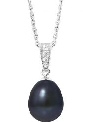 Pearline Srebrny naszyjnik z perłą - dł. 42 cm rozmiar: onesize. Niebieskie naszyjniki damskie Pearline, srebrne. Za 208.99 zł.