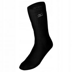 Męskie siatkarskie skarpety Mizuno VB Volley Long Sock. Czarne skarpetki męskie Mizuno, bez wzorów, z bawełny. Za 35.99 zł.