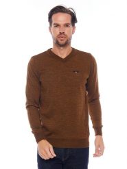 Galvanni Sweter w kolorze jasnobrązowym rozmiar: 3XL. Brązowe swetry męskie Galvanni, xl, bez wzorów, bez kołnierzyka. Za 100.99 zł.