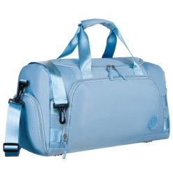 Torba weekendowo-podróżna Peterson PTN 24427 błękitna. Niebieskie torby podróżne damskie Peterson, bez wzorów. Za 109.99 zł.