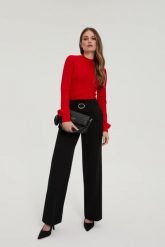 Torebka z podwójnym uchwytem czarna. Czarne torebki klasyczne damskie MOODO, bez wzorów, z poliesteru, bez dodatków. Za 129.99 zł.