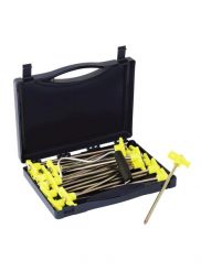 Szpilki Outwell Spike Peg Box. Niebieskie szpilki OUTWELL, bez wzorów, bez obcasa. Za 127.95 zł.