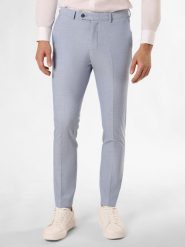 Finshley & Harding London Spodnie - Hoxdon Mężczyźni Slim Fit niebieski, 56. Niebieskie spodnie materiałowe męskie Finshley & Harding London. Za 279.95 zł.