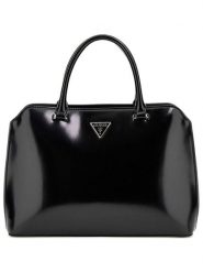 Guess Torebka w kolorze czarnym - 30 x 14 x 8 cm rozmiar: onesize. Czarne torebki klasyczne damskie Guess, z aplikacjami, z lakierowanej skóry, lakierowane, bez dodatków. Za 439.24 zł.