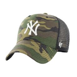 Męska czapka z daszkiem 47 Brand New York Yankees Trucke Cap. Zielone czapki męskie 47 Brand, bez wzorów, z bawełny, sportowe. Za 99.99 zł.