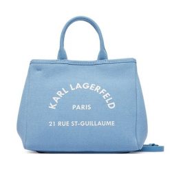 Torebka KARL LAGERFELD. Niebieskie torebki klasyczne damskie Karl Lagerfeld, bez wzorów, bez dodatków. Za 429.99 zł.