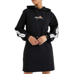 Bluza turystyczna sukienka damska Ellesse Siccus Dress. Czarne bluzy bez kaptura damskie Ellesse, s, bez wzorów, z bawełny, bez kołnierzyka, bez ramiączek. W wyprzedaży za 204.15 zł.