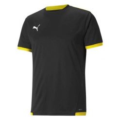 Koszulka męska Puma teamLIGA Jersey. Czarne t-shirty sportowe męskie Puma, m, z jersey, bez ramiączek, na fitness i siłownię. Za 86.99 zł.