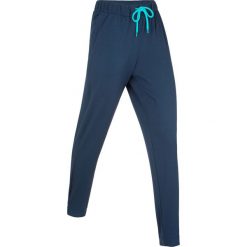 Lekkie spodnie sportowe z gumką, długie, Level 1 bonprix ciemnoniebieski. Niebieskie spodnie dresowe damskie bonprix, na fitness i siłownię. Za 54.99 zł.