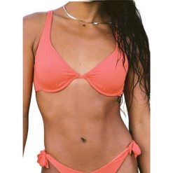 Góra od bikini Roxy Endless Aloha Top. Brązowe bikini damskie Roxy, bez wzorów. W wyprzedaży za 74.00 zł.
