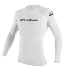 Dziewczęcy dżersej z długim rękawem O'Neill Basic Skins. Białe koszulki dziewczęce O'neill, s, bez wzorów, z dżerseju, bez ramiączek. Za 146.00 zł.