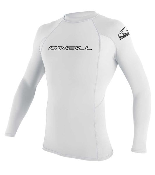 Dziewczęcy dżersej z długim rękawem O'Neill Basic Skins. Białe koszulki dziewczęce O'neill, s, bez wzorów, z dżerseju, bez ramiączek. Za 146.00 zł.
