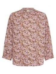 Camel Active Bluzka ze wzorem rozmiar: XS. Brązowe bluzki damskie Camel Active, xs, bez wzorów, z bawełny, bez kołnierzyka, bez ramiączek. Za 173.99 zł.