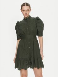 Gap Sukienka koszulowa 792564 Zielony Regular Fit. Zielone sukienki damskie GAP, xs, bez wzorów, z bawełny, bez kołnierzyka, bez ramiączek, koszulowe. Za 279.99 zł.