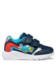 Geox Sneakersy B Sprintye Boy B654UA 01454 CF44D M Granatowy. Niebieskie buty sportowe chłopięce Geox, z materiału, bez zapięcia. Za 209.99 zł.