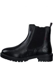 S.Oliver Skórzane botki w kolorze czarnym rozmiar: 38. Czarne botki damskie S.Oliver, bez obcasa, bez zapięcia. Za 162.11 zł.