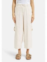 Milano Italy Spodnie w kolorze kremowym rozmiar: 38. Brązowe spodnie materiałowe damskie Milano Italy, bez wzorów, z materiału. Za 217.99 zł.