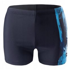 Męskie Spodenki Kąpielowe Levu Sea Print. Czarne kąpielówki męskie AQUAWAVE, m, bez wzorów. Za 88.99 zł.