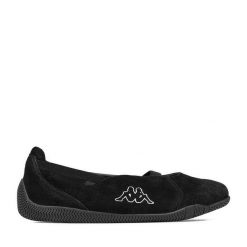 Baleriny Kappa. Czarne baleriny damskie Kappa, bez wzorów, bez obcasa. Za 179.99 zł.