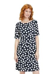 Betty Barclay Sukienka w kolorze granatowym rozmiar: 38. Niebieskie sukienki damskie Betty Barclay, bez wzorów, bez kołnierzyka, bez ramiączek, midi. Za 100.99 zł.