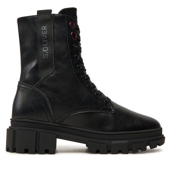 Trapery s.Oliver. Czarne trapery damskie S.Oliver, bez obcasa. Za 249.99 zł.