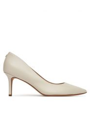 LAUREN RALPH LAUREN Szpilki Lanette 802972024002 Biały. Białe szpilki Lauren Ralph Lauren, bez wzorów, ze skóry, bez obcasa. Za 469.99 zł.