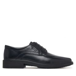 Półbuty Josef Seibel. Czarne buty wizytowe męskie Josef Seibel, bez zapięcia. Za 409.99 zł.