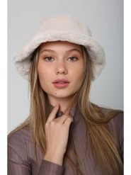 Lucky Bees Kapelusz w kolorze jasnoróżowym rozmiar: onesize. Różowe kapelusze damskie Lucky Bees, bez wzorów, z futra. Za 130.81 zł.