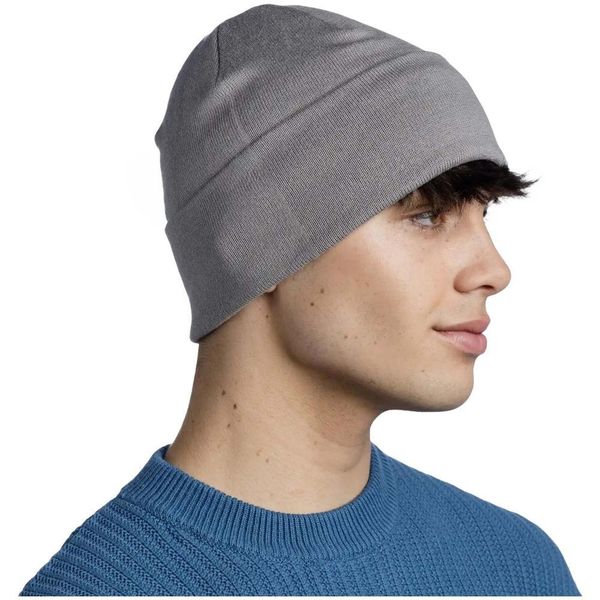 Czapka BUFF KNITTED BEANIE NIELS. Szare czapki męskie Buff, bez wzorów. W wyprzedaży za 113.80 zł.