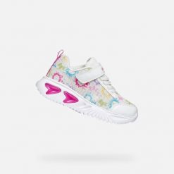 Buty GEOX J ASSISTER Biały. Białe obuwie treningowe damskie Geox, na fitness i siłownię. Za 174.99 zł.