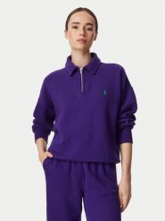 Polo Ralph Lauren Bluza 211B18685015 Fioletowy Regular Fit. Fioletowe bluzy bez kaptura damskie Polo Ralph Lauren, s, z bawełny. Za 773.99 zł.