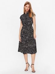 DKNY Sukienka codzienna DD3E2039 Czarny Regular Fit. Czarne sukienki damskie DKNY, na co dzień, bez wzorów, z syntetyku, bez kołnierzyka, bez ramiączek, proste. Za 579.99 zł.