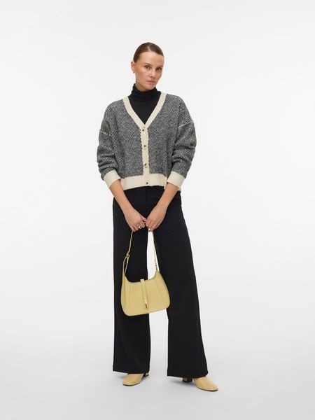 Vero Moda Kardigan w kolorze kremowo-czarnym rozmiar: M. Brązowe kardigany damskie Vero Moda, m, bez wzorów, z materiału. Za 122.09 zł.