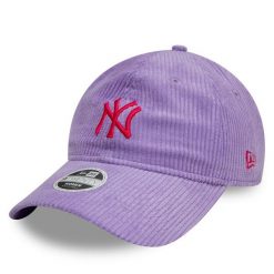 Czapka z daszkiem New Era. Fioletowe czapki z daszkiem damskie New Era, bez wzorów. Za 99.99 zł.